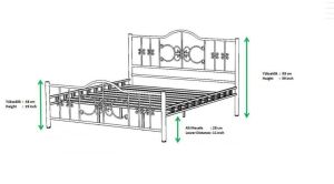 Stella Metal Karyola 160x200 ARM171