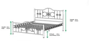 Stella Metal Karyola 180x200 ARM172