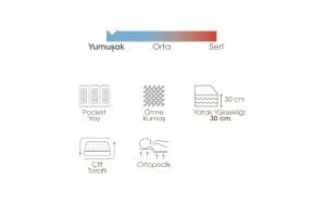 Diamond 120x200 Tek Kişilik Yatak EY3426