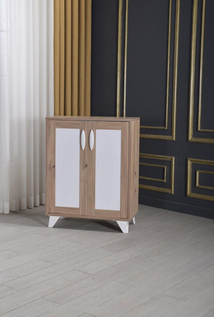 MD Eco Atlantic Pine Shoe Cabinet U808