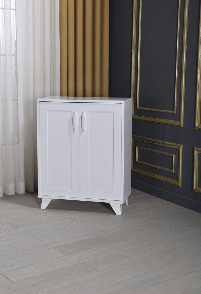 MD Eco White Shoe Cabinet U809