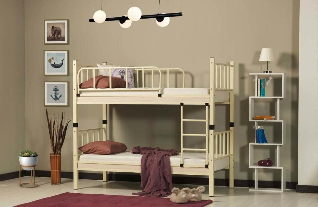 Yurt Metal Ranza 90x190 ARM033 Krem