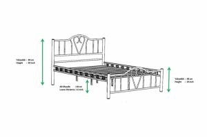 Orkide Metal Karyola 90x190 ARM104