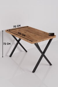 MD Masa Atlantik Kahverengi 110x70 cm