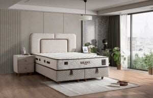 Balance 150x200 Çift Kişilik Yatak, Baza, Başlık Seti MBL1002