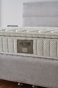Hilton 140x190 Çift Kişilik Yatak, Baza, Başlık Seti MBL1005