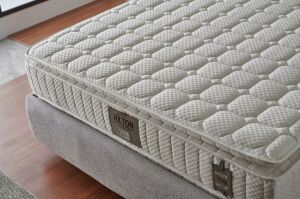 Hilton 140x190 Çift Kişilik Yatak, Baza, Başlık Seti MBL1005