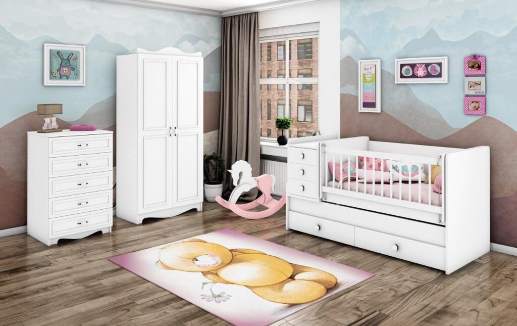 Rüyam Sallanır Büyüyen Karyolalı Bebek Odası Takımı WD26126