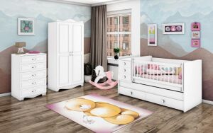 Rüyam Sallanır Büyüyen Karyolalı Bebek Odası Takımı WD26126