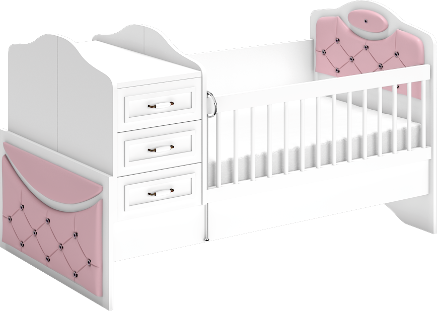 Ruyam Rocking Cot Bed Baby Room Set WD26126
