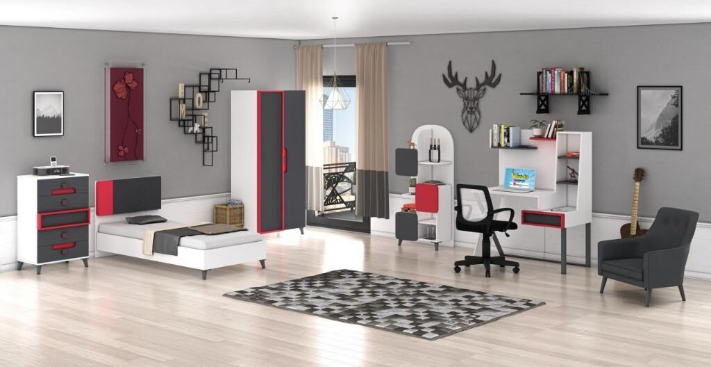Simirna 2 Kapılı Genç Odası Takımı WD10131