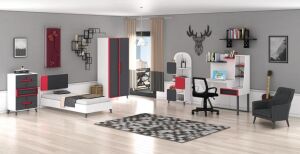 Simirna 2 Kapılı Genç Odası Takımı WD10131