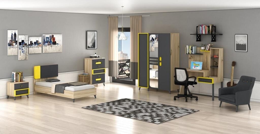 Simirna 3 Kapılı Genç Odası Takımı WD10132