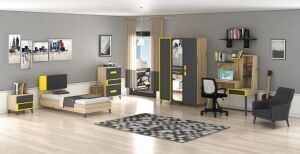 Simirna 3 Kapılı Genç Odası Takımı WD10132