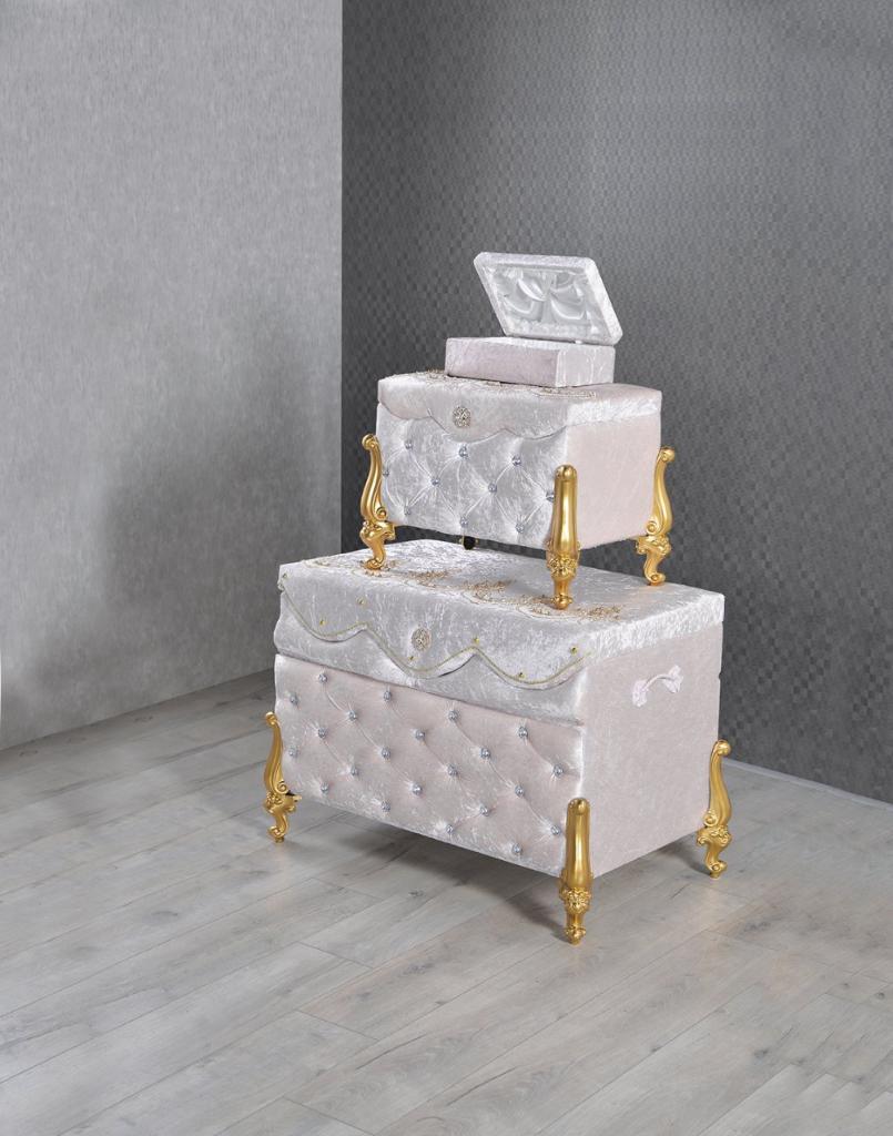 MD Coral Pink 3-Piece Hope Chest Set U831
