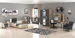 Simirna 3 Kapılı Genç Odası Takımı WD10133