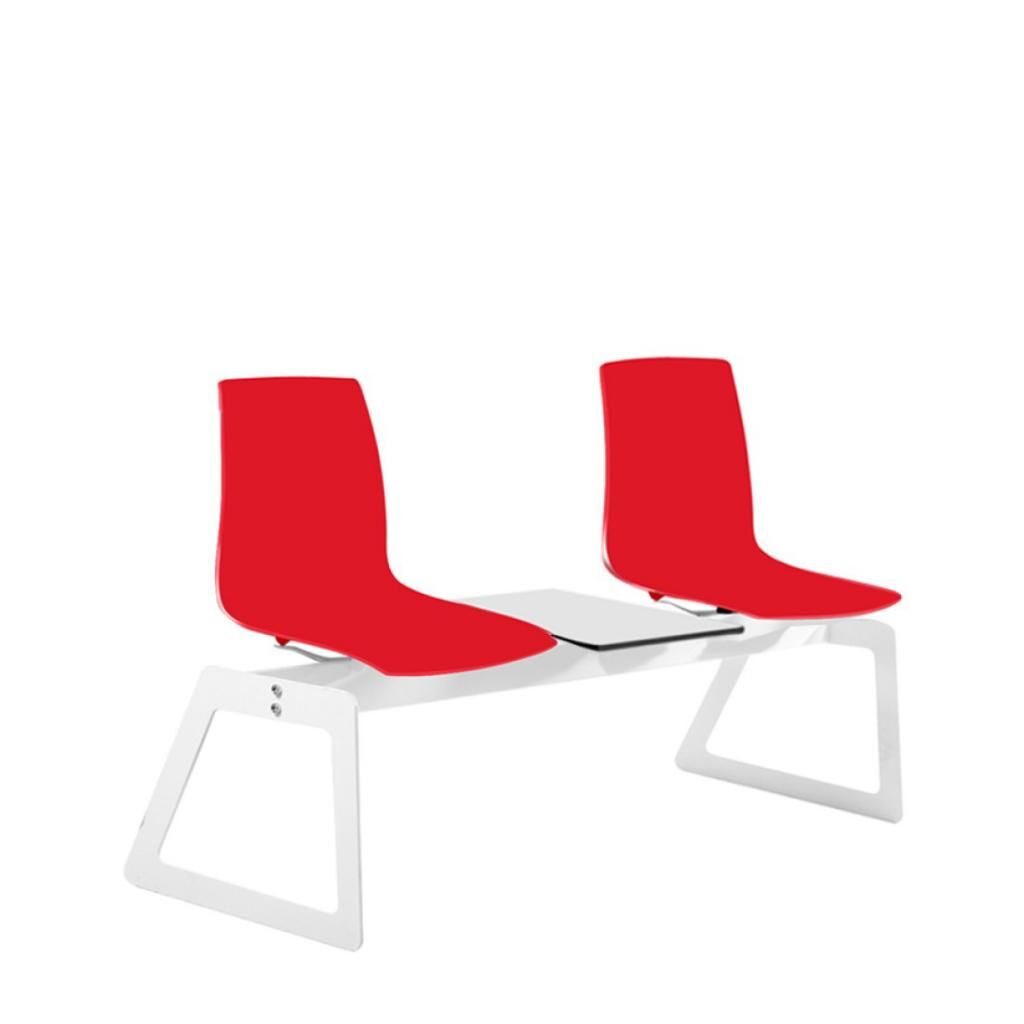 X-treme Pro 2’li Koyu Kırmızı-Beyaz Bekleme Koltuğu PPT1002