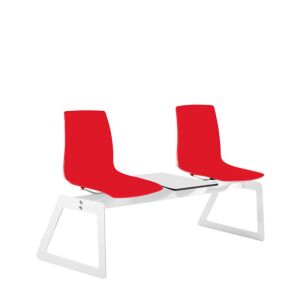 X-treme Pro 2’li Koyu Kırmızı-Beyaz Bekleme Koltuğu PPT1002