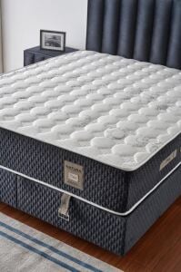 Natura 180x200 Çift Kişilik Yatak, Baza, Başlık Seti MBL1007