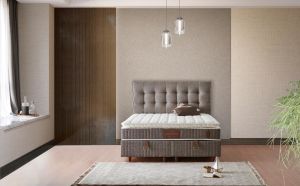 Still 140x200 Çift Kişilik Yatak, Baza, Başlık Seti MBL1009