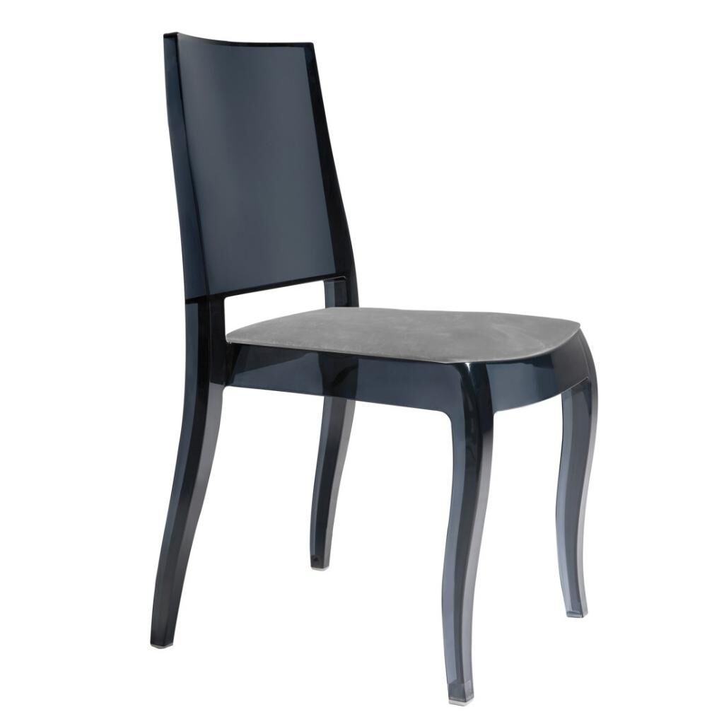 Class-X Füme Transparan Mutfak Sandalyesi PPT1012