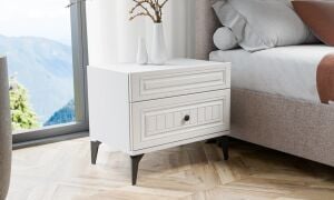 Bohem Beyaz Komodin TN0118