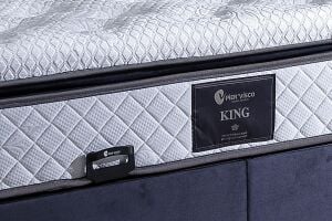King 180x200 Çift Kişilik Yatak, Baza, Başlık Seti PV1409
