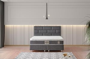 Stone 100x200 Tek Kişilik Yatak, Baza, Başlık Seti MBL1011