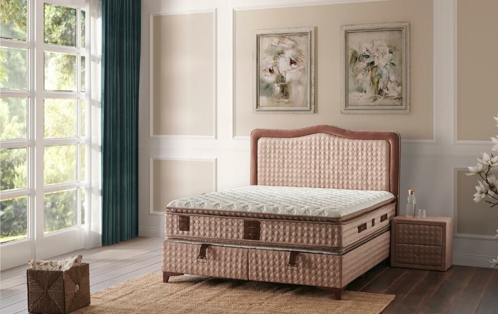 Majesty 90x190 Single Mattress, Divan Base, Headboard Set PV238