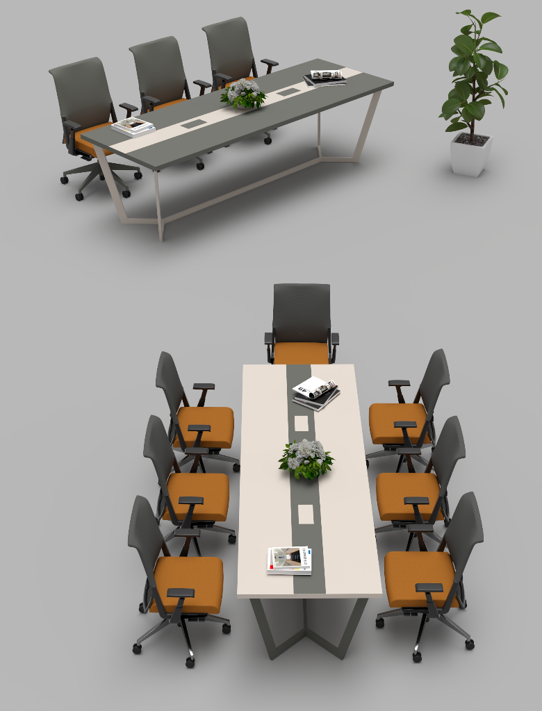 Retro-01 240x110cm Ofis Toplantı Masası CLN1068