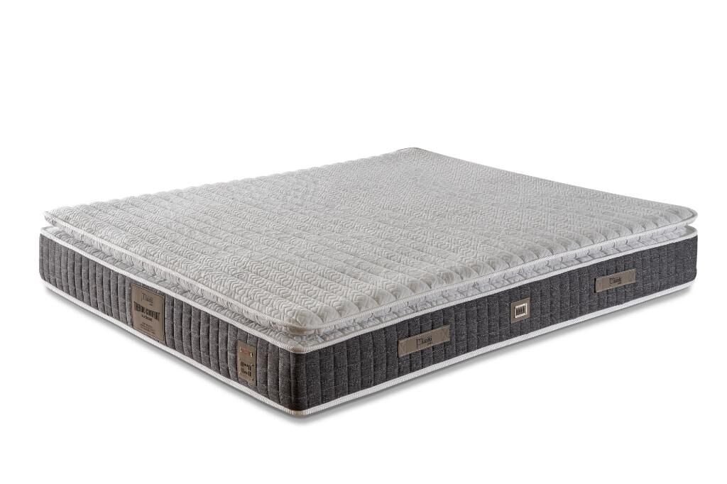 Stone 150x200 Double Mattress, Divan Base & Headboard Set MBL1011