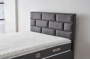 Stone 160x200 Çift Kişilik Yatak, Baza, Başlık Seti MBL1011