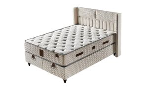 Yaren 180X200 Çift Kişilik Yatak, Baza, Başlık Seti EY2002