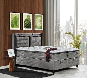 Sleepy 90X200 Tek Kişilik Yatak, Baza, Başlık Seti EY2003