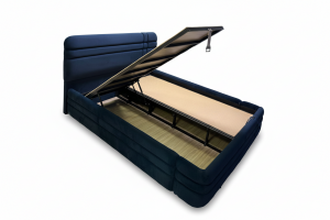 Royal Lacivert 150 x 200 Çift Kişilik Yatak, Baza, Başlık Seti PV1420