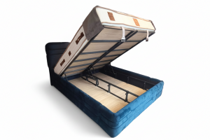 Royal Lacivert 150 x 200 Çift Kişilik Yatak, Baza, Başlık Seti PV1420