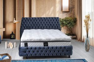 Diamond 150x200 Çift Kişilik Yatak, Baza, Başlık Seti PV1411