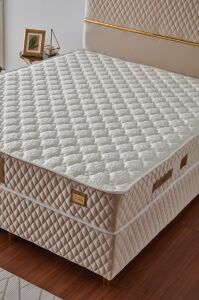 Kusto 150x200 Çift Kişilik Yatak, Baza, Başlık Seti MBL1012