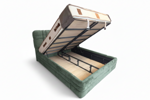 Royal Yeşil 160 x 200 Çift Kişilik Yatak, Baza, Başlık Seti PV1421