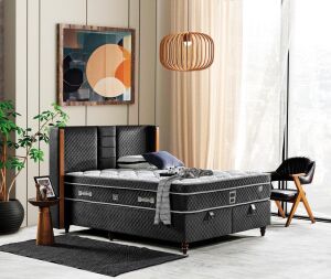 Bera 90X200 Tek Kişilik Yatak, Baza, Başlık Seti EY2004