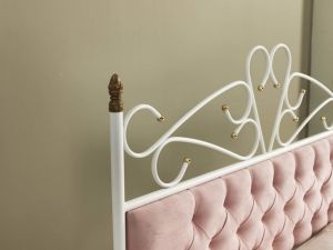 Pedesa Metal Karyola 140x200 ARM062 Pembe