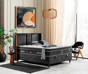 Bera 140X190 Çift Kişilik Yatak, Baza, Başlık Seti EY2004