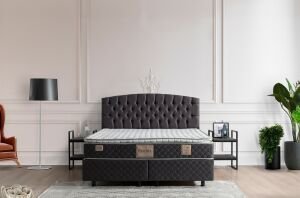 Pamira 90x190 Tek Kişilik Yatak, Baza, Başlık Seti MBL1014