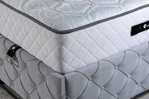 Cold Bed 150x200 Çift Kişilik Yatak, Baza, Başlık Seti PV1412