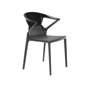 Ego-K Solid Siyah - Antrasit Kollu Mutfak Sandalyesi PPT1040