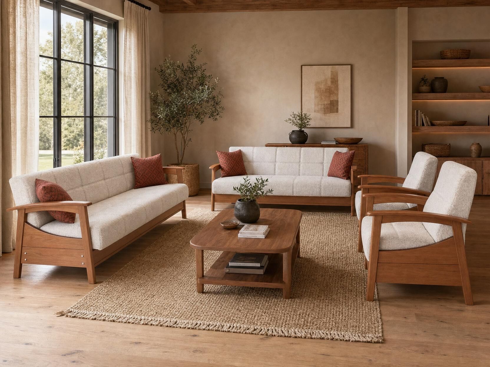 MD Acelya Scandinavian Sofa Set MDN101