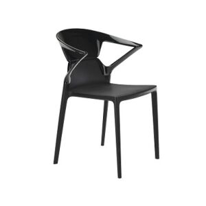 Ego-K Solid Siyah - Siyah Kollu Mutfak Sandalyesi PPT1044