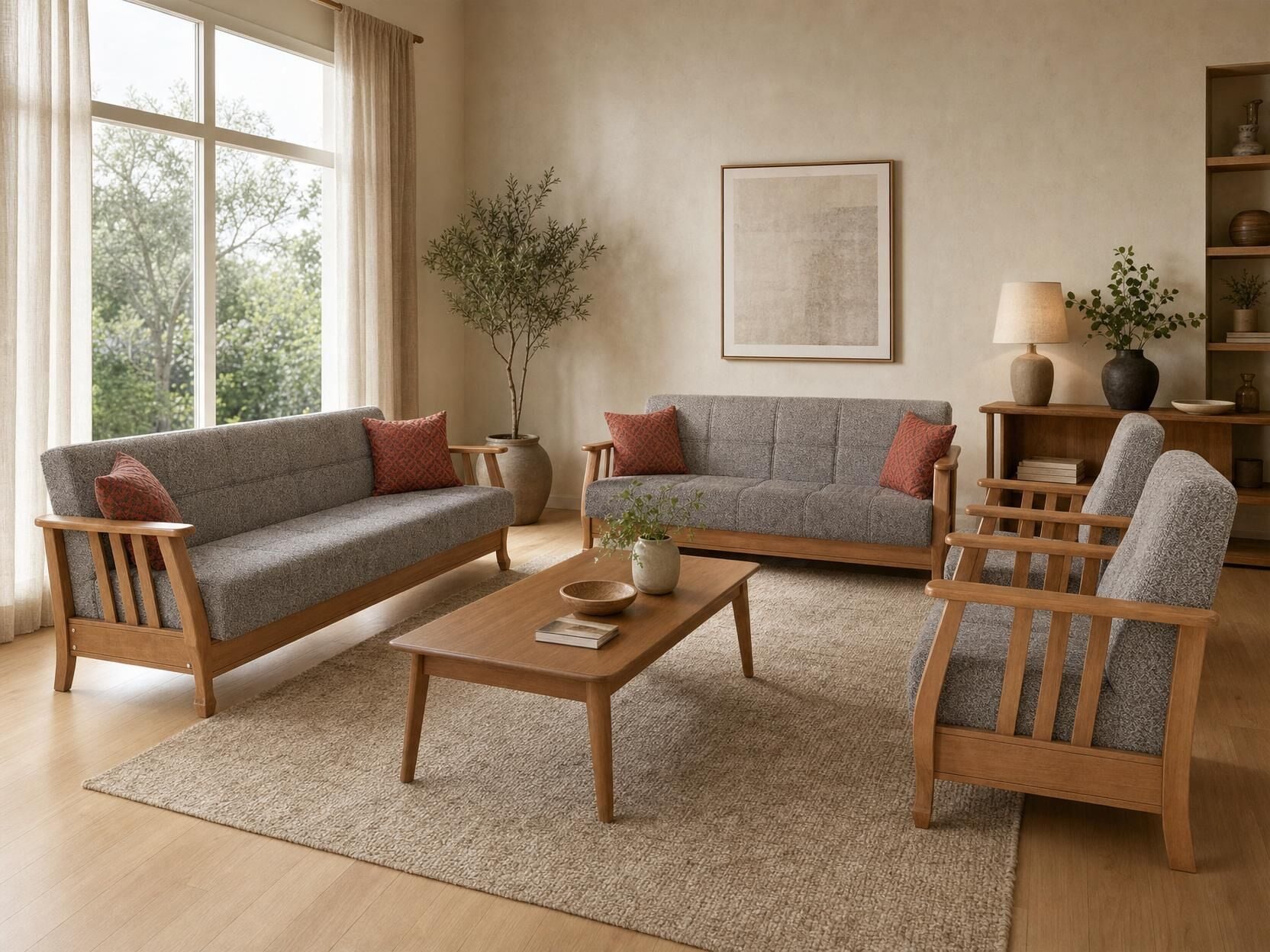 MD Karya Scandinavian Sofa Set MDN105