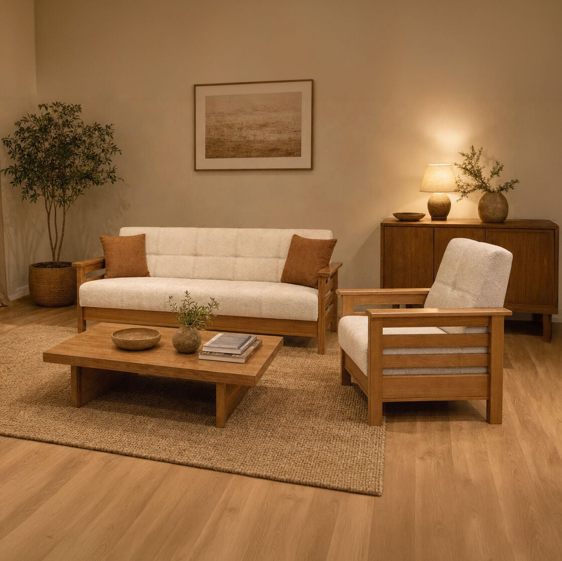 MD Royal Scandinavian Sofa Set MDN106