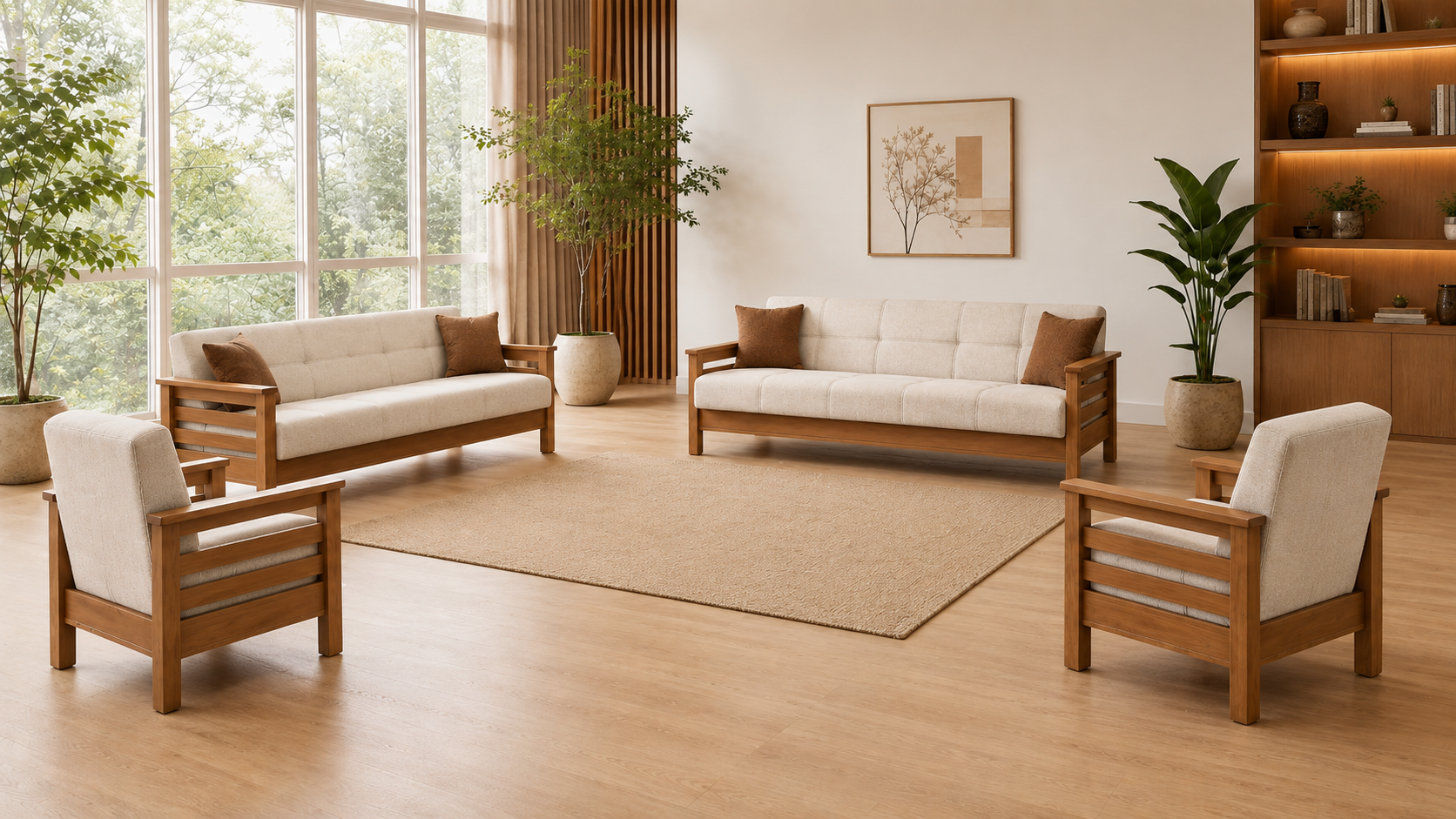 MD Royal Scandinavian Sofa Set MDN106